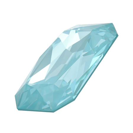 Dreamtime Crystal DC 4627 Large Rectangle Octagon Fancy Stone Crystal Paradise Blue Lux 27x18.5mm