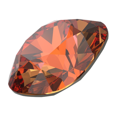 Dreamtime Crystal DC 4470 Cushion Cut Square Fancy Stone Persian Red 10mm