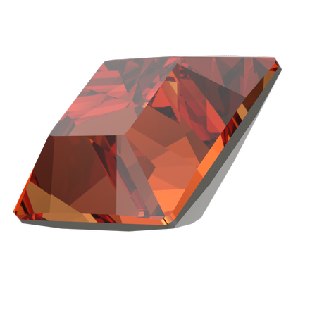 Dreamtime Crystal DC 4428 Square Fancy Stone Persian Red 4mm