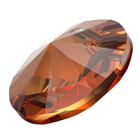 Swarovski 6428 Xilion Rivoli Pendant Crystal Persian Red 6mm