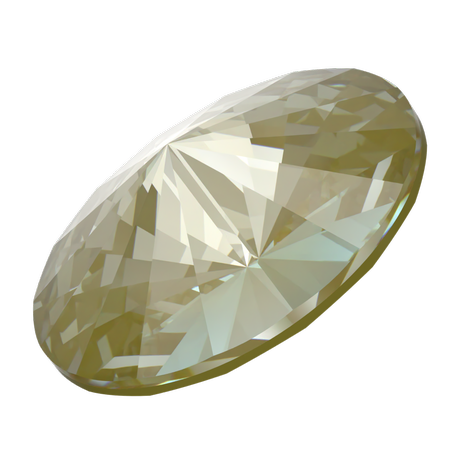 Dreamtime Crystal DC 1122 Rivoli Round Stone Crystal Herbal Green Lux 14mm