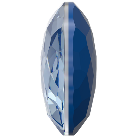 Dreamtime Crystal DC 1383 Thin Round Stone Crystal Blue Muse Lux 14mm