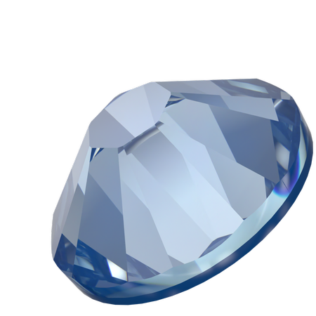 Dreamtime Crystal DC 2058 Flat Back Rhinestone Crystal Blue Muse Lux SS7