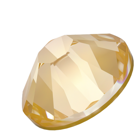 Dreamtime Crystal DC 2058 Flat Back Rhinestone Crystal Tuscan Yellow Lux SS7