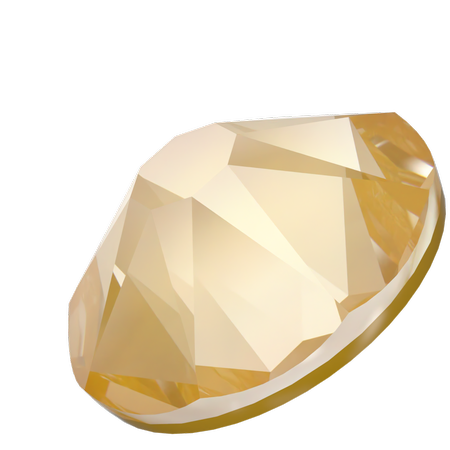 Swarovski 2088 XIRIUS Rose Flat Back Crystal Tuscan Yellow Lux SS16