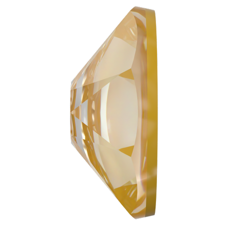 Swarovski 2088 XIRIUS Rose Flat Back Crystal Tuscan Yellow Lux SS16