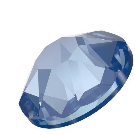Swarovski 2078 XIRIUS Rose Hotfix Crystal Blue Muse Lux SS30