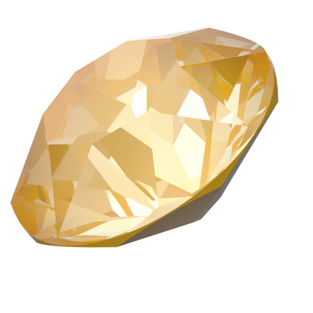 Dreamtime Crystal DC 1088 Chaton Crystal Tuscan Yellow Lux SS39