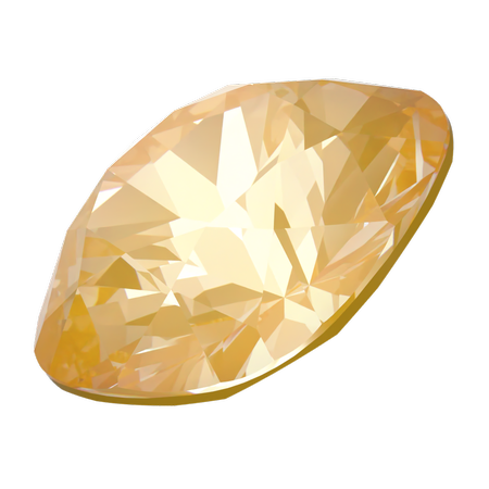 Dreamtime Crystal DC 4470 Cushion Cut Square Fancy Stone Crystal Tuscan Yellow Lux 10mm