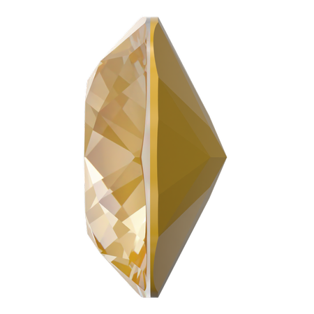 Dreamtime Crystal DC 4470 Cushion Cut Square Fancy Stone Crystal Tuscan Yellow Lux 10mm