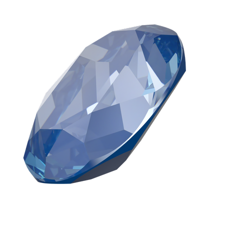 Dreamtime Crystal DC 4120 Oval Fancy Stone Crystal Blue Muse Lux 18x13mm