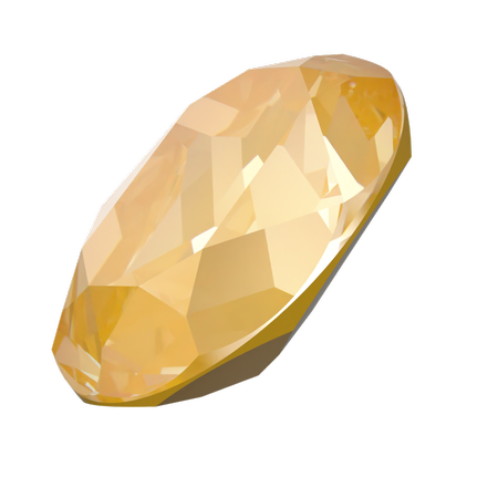 Dreamtime Crystal DC 4120 Oval Fancy Stone Crystal Tuscan Yellow Lux 14x10mm