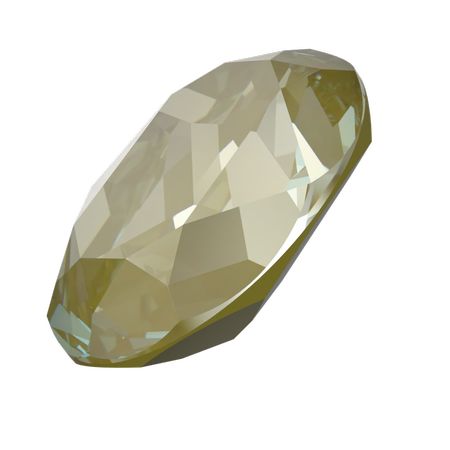 Dreamtime Crystal DC 4120 Oval Fancy Stone Crystal Herbal Green Lux 18x13mm