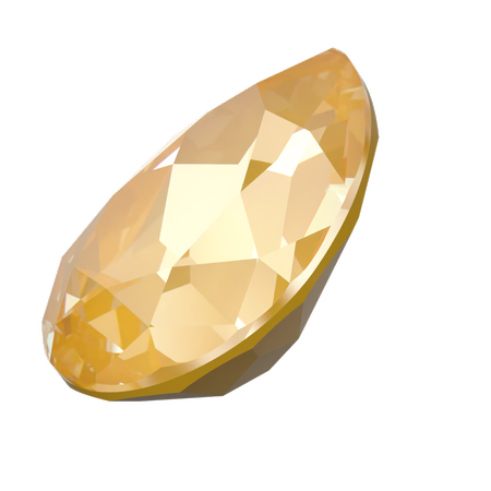Dreamtime Crystal DC 4320 Pear Shaped Fancy Stone Crystal Tuscan Yellow Lux 18x13mm