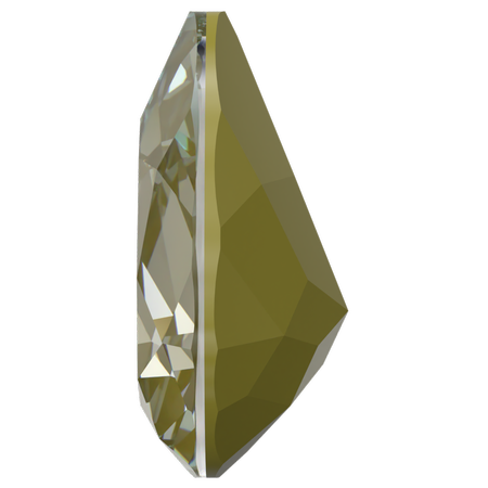 Dreamtime Crystal DC 4320 Pear Shaped Fancy Stone Crystal Herbal Green Lux 14x10mm
