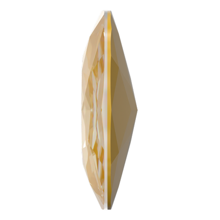 Dreamtime Crystal DC 4487 Large Cushion Cut Square Fancy Stone 27mm Crystal Tuscan Yellow Lux