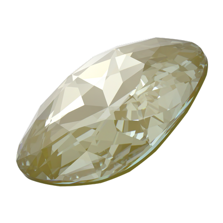 Dreamtime Crystal DC 4487 Large Cushion Cut Square Fancy Stone 27mm Crystal Herbal Green Lux