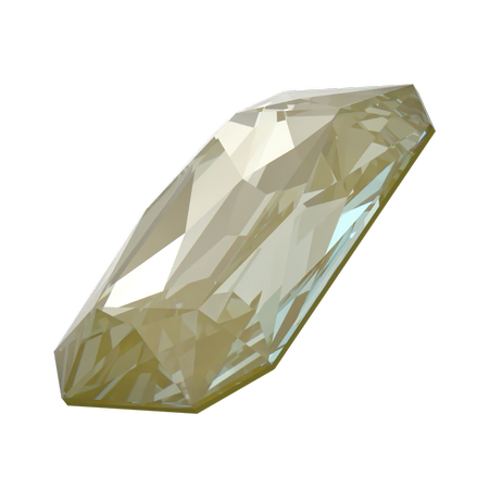 Swarovski 4627 Large Rectangle Octagon Fancy Stone Crystal Herbal Green Lux 27x18.5mm