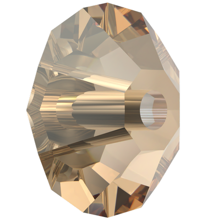 Swarovski 5305 Flat Bicone Rondelle Spacer Bead Crystal Golden Shadow 5mm