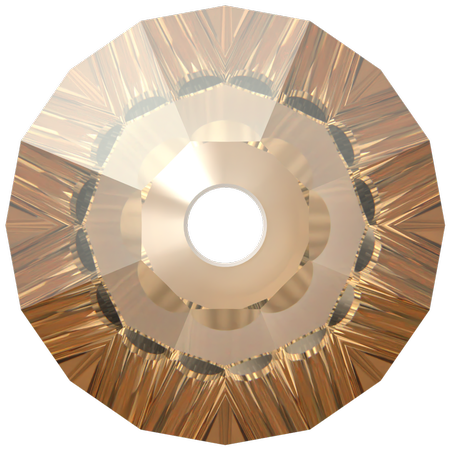 Swarovski 5305 Flat Bicone Rondelle Spacer Bead Crystal Golden Shadow 5mm