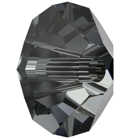 Dreamtime Crystal DC 5305 Squished Bicone Bead Crystal Silver Night 5mm