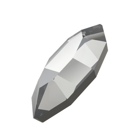 Dreamtime Crystal DC 2200 Navette Flat Back Crystal Urban Grey 8x4mm