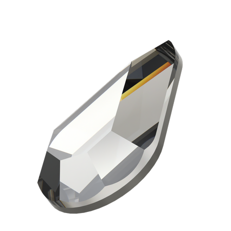 Dreamtime Crystal 2300 Pear Shape Hotfix Crystal Urban Grey 8x4.8mm