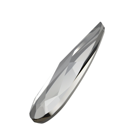 Dreamtime Crystal DC 2304 Raindrop Flat Back Crystal Urban Grey 10x2.8mm