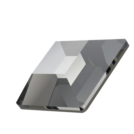Swarovski 2400 Square Flat Back Crystal Urban Grey 3mm