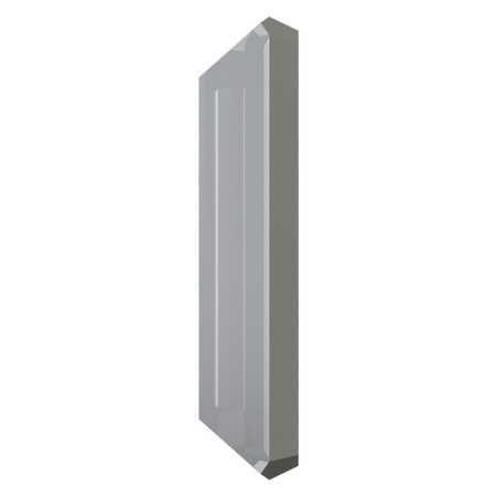 Dreamtime Crystal DC 2510 Baguette Flat Back Crystal Urban Grey 3.7x1.9mm