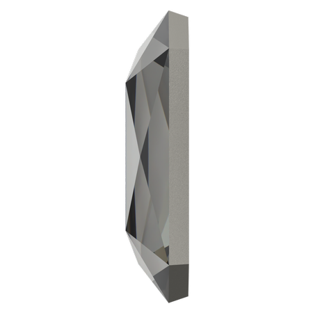 Swarovski 2602 Emerald Cut Flatback Crystal Urban Grey 3.7x2.5mm