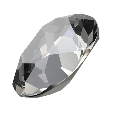 Dreamtime Crystal DC 4120 Oval Fancy Stone Crystal Urban Grey 6x4mm
