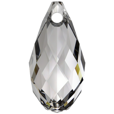 Swarovski 6010 Briolette Pendant Crystal Urban Grey 11x5.5mm
