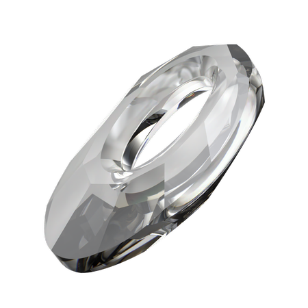 Swarovski 6040 Helios Pendant Crystal Urban Grey 30mm