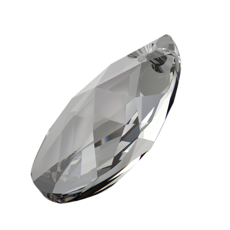 Dreamtime Crystal DC 6106 Pear Pendant Crystal Urban Grey 16mm