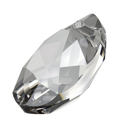 Swarovski 6433 Pear Cut Pendant Crystal Urban Grey 11.5mm