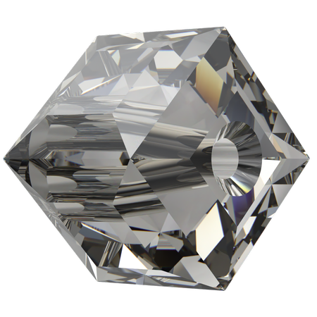 Swarovski 5601 Cube Bead Crystal Urban Grey 8mm