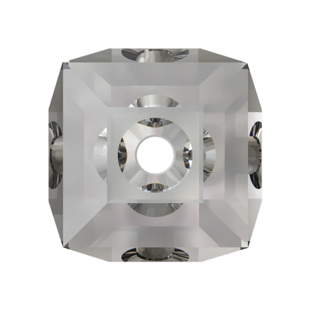 Swarovski 5601 Cube Bead Crystal Urban Grey 8mm
