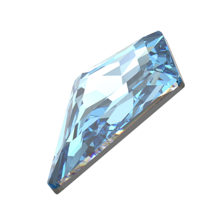 Dreamtime Crystal DC 4711 Deltoid Fancy Stone Aqua 14mm