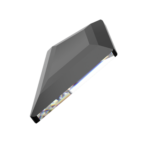 Swarovski 4711 Deltoid Fancy Stone Jet 14mm