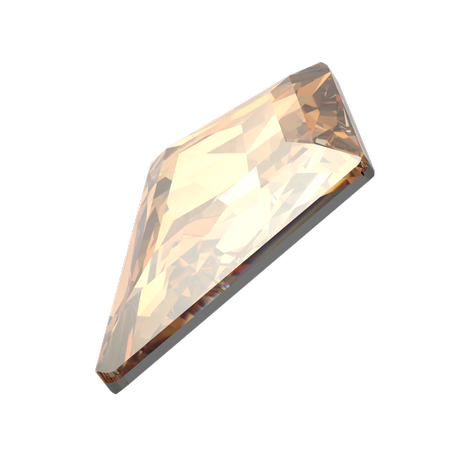 Dreamtime Crystal DC 4711 Deltoid Fancy Stone Crystal Golden Shadow 8mm