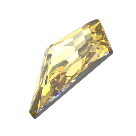 Swarovski 4711 Deltoid Fancy Stone ReCreated Dark Jonquil 8mm