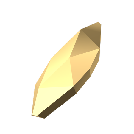 Dreamtime Crystal DC 2201 Marquise (Navette) Flat Back Crystal Aurum 4x1.8mm