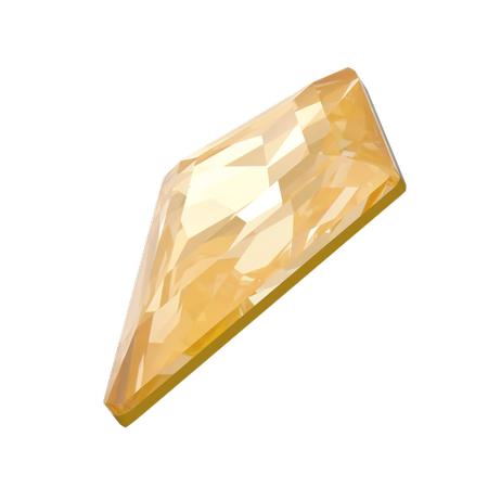 Dreamtime Crystal DC 4711 Deltoid Fancy Stone Crystal Tuscan Yellow Lux 8mm