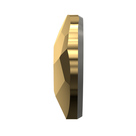 Dreamtime Crystal DC 2808 Heart Crystal Aurum 10mm