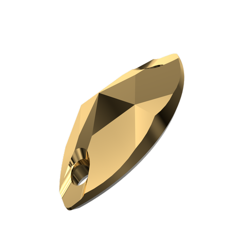 Dreamtime Crystal DC 3223 Navette Sew-on Crystal Aurum 29x14.5mm