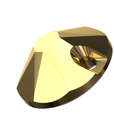 Dreamtime Crystal DC 3288 Round Sew-On Crystal Aurum 8mm