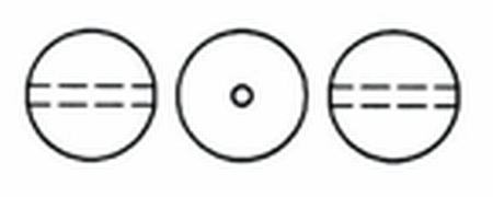 Dreamtime Crystal DC 5810 Round Pearl Bead Royal Gold 4mm