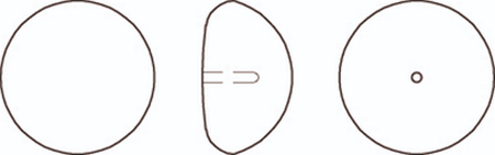 Dreamtime Crystal DC 5817 1/2 Drilled Cabochon Pearl Vintage Rose 8mm