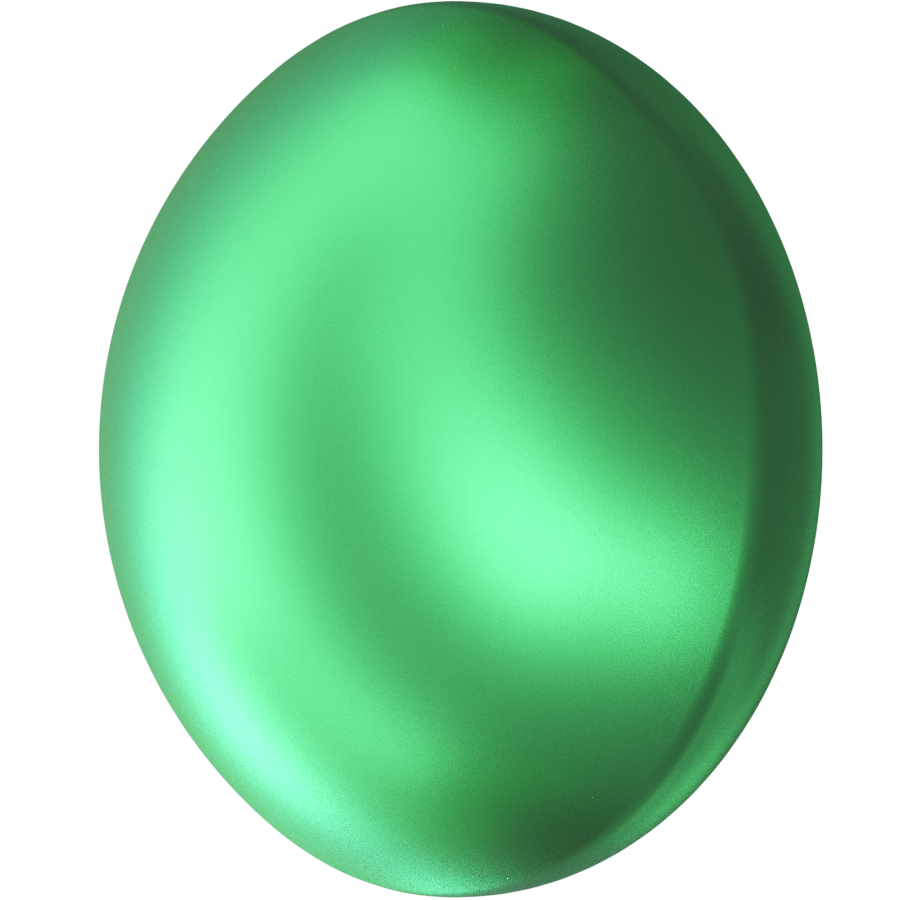 Swarovski 5817 1/2 Drilled Cabochon Pearl Eden Green 6mm